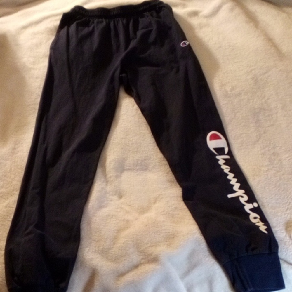 Champion Navy Joggers with Logo